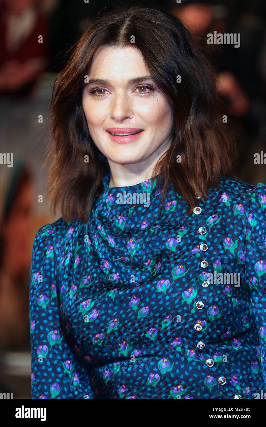 London, UK. 6th Feb, 2018. Rachel Weisz, The Mercy - World Premiere