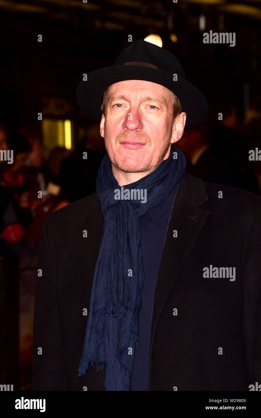 London, UK. 6th February, 2018. David Thewilis   attending The WORLD PREMIERE of THE MERCY  at the Curzon Mayfair  London Tuesday 6th February 2018 Credit: Peter Phillips/Alamy Live News Stock Photo