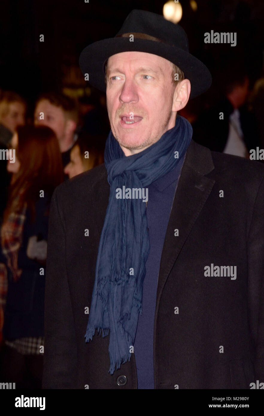 London, UK. 6th February, 2018. David Thewilis   attending The WORLD PREMIERE of THE MERCY  at the Curzon Mayfair  London Tuesday 6th February 2018 Credit: Peter Phillips/Alamy Live News Stock Photo