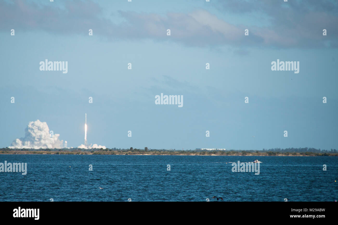 Falcon Heavy Launch in Florida Stock Photo