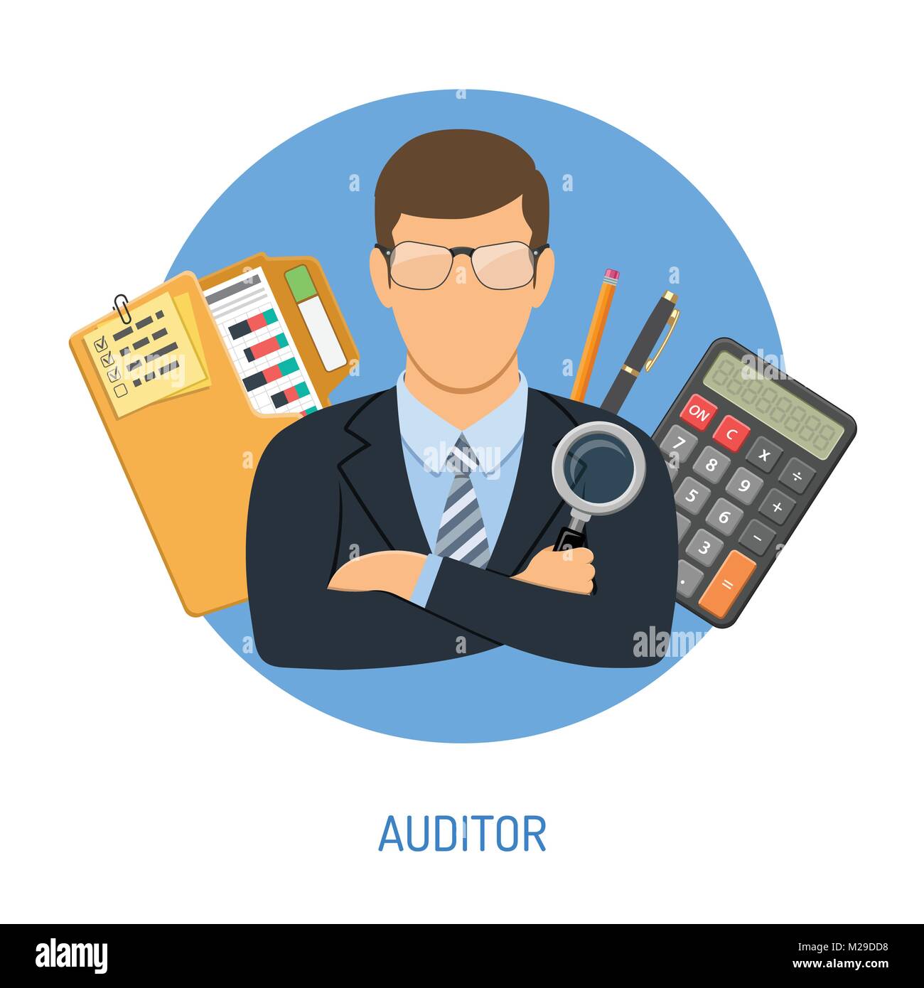 Auditor and Accounting Concept Stock Vector Image & Art Alamy