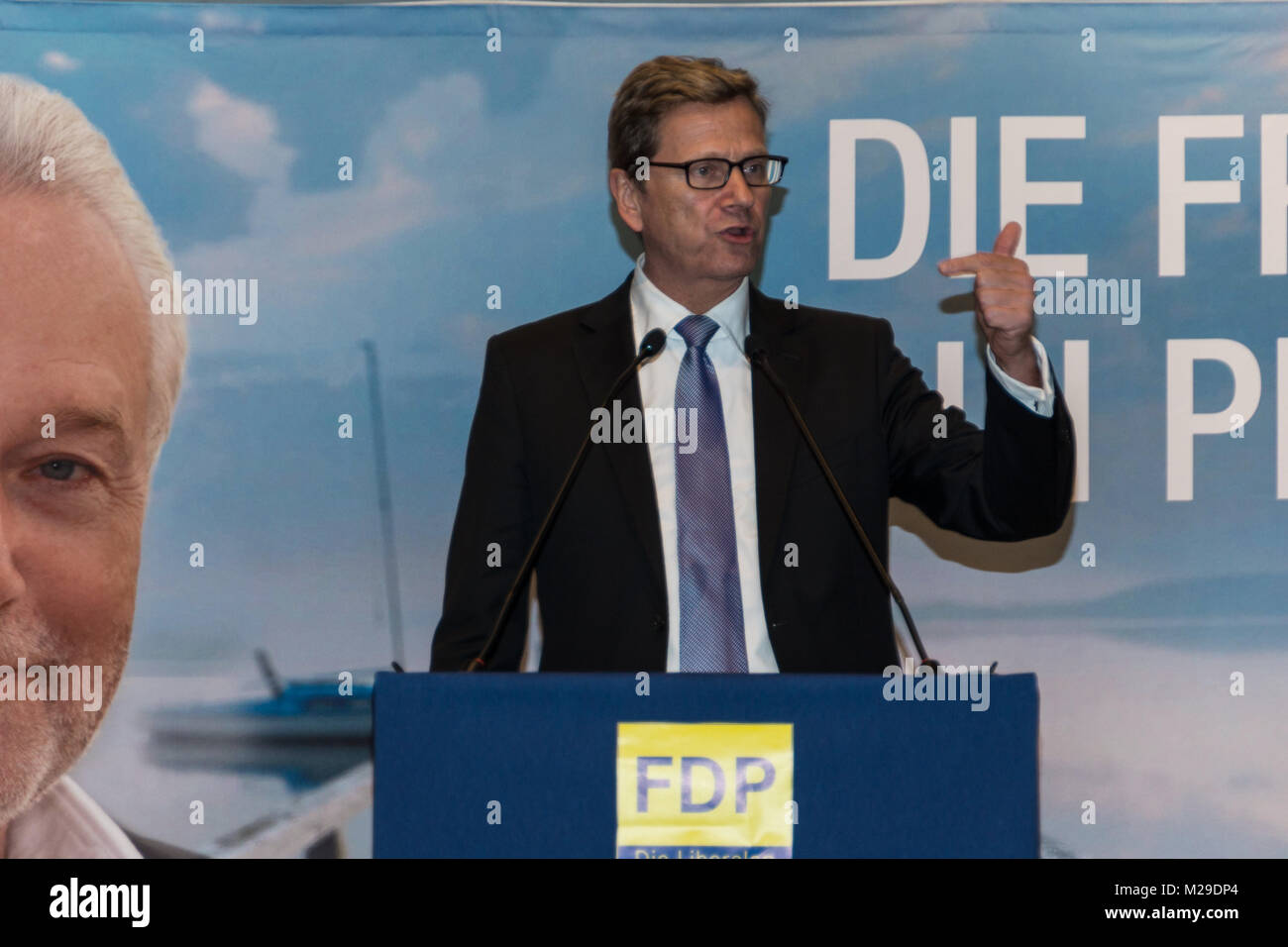 Federal Foreign Minister Dr. Guido Westerwelle at the summer festival of the FDP Schleswig-Holstein Gut Altenhof nearby Eckernfoerde Stock Photo