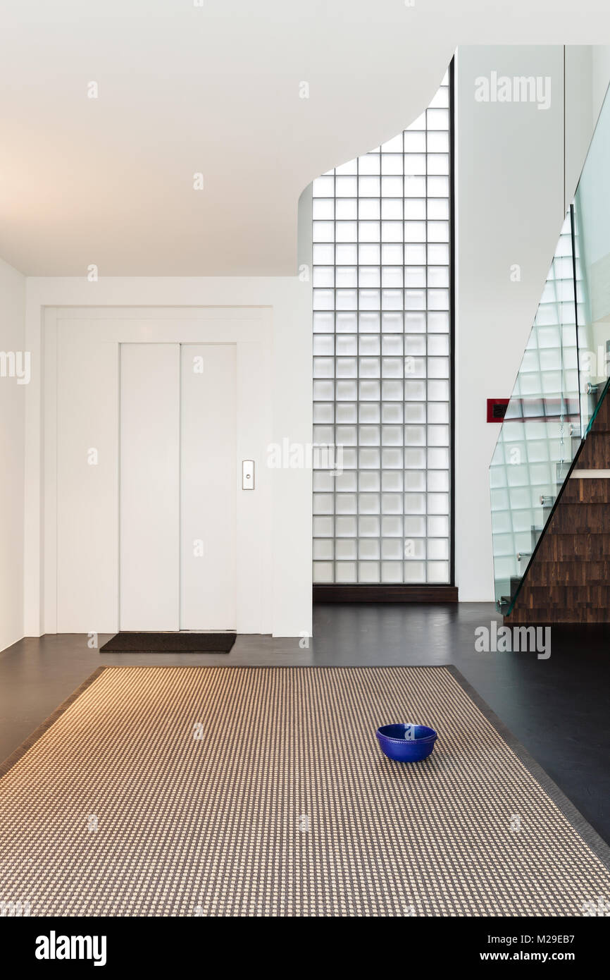 Architecture, beautiful interior of a modern villa, hall Stock Photo ...