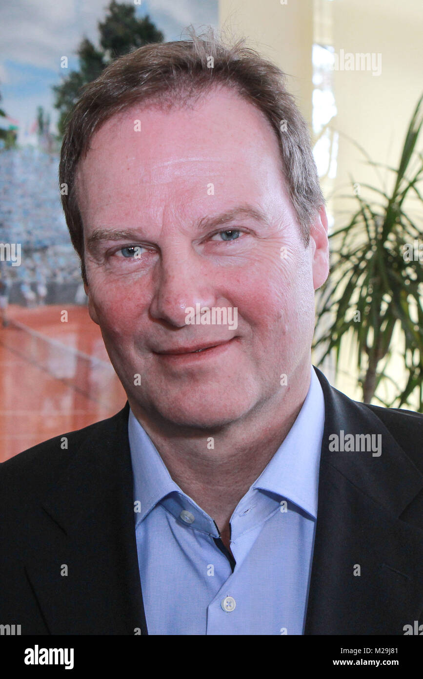 Frank Lichte (Technischer Direktor), PK Allianz Kundler Grand Champions,  LTTC Rot-Weiss, Berlin, 14.04.2015 Stock Photo - Alamy