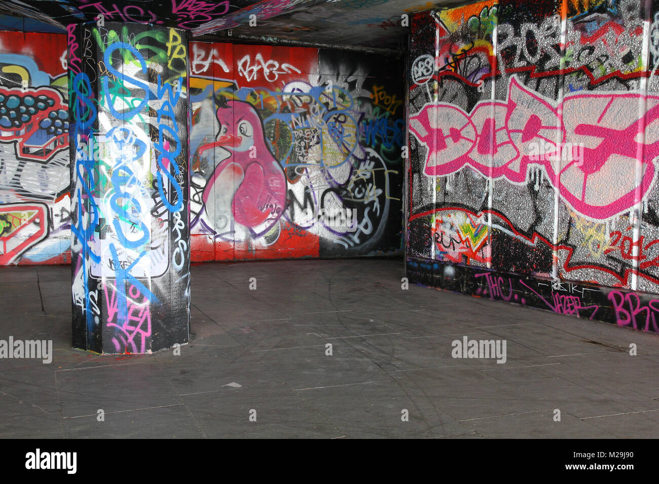 LONDON MAY 14 Legal graffiti art on May 14, 2012 in London. Legal