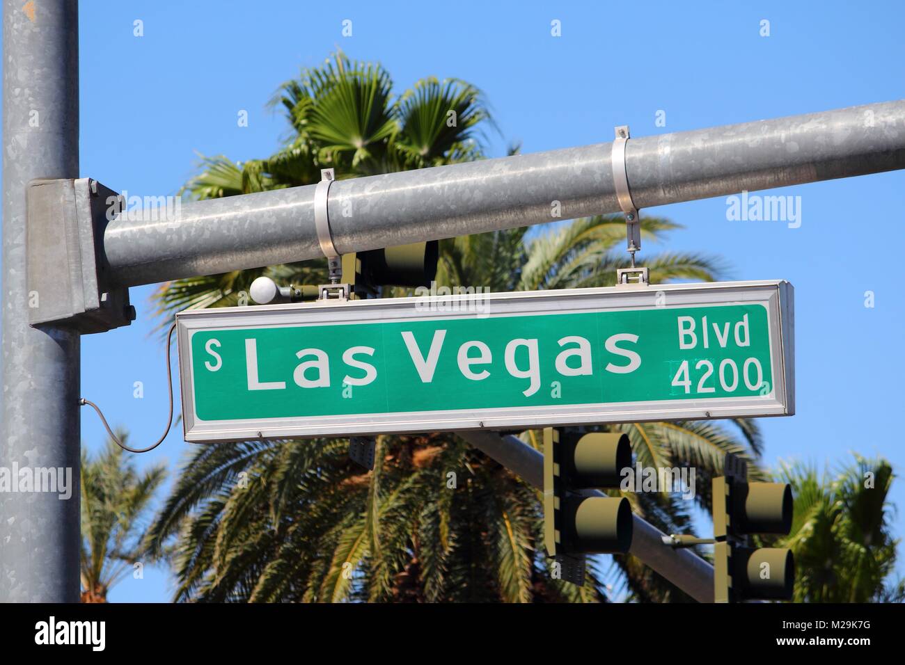 Las Vegas, Nevada, United States. Famous Las Vegas Boulevard (the Strip