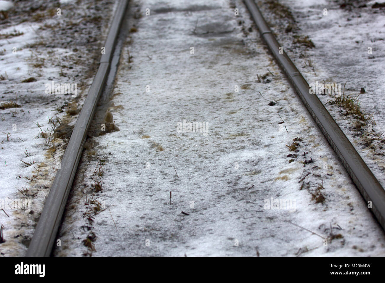 Narrow gauge railroad (dolly way) in logging. Remains of camps for