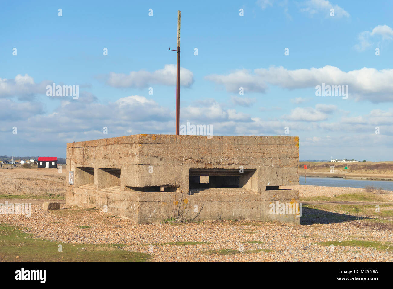 World War Two pill box at Rye Harbour Stock Photo Alamy