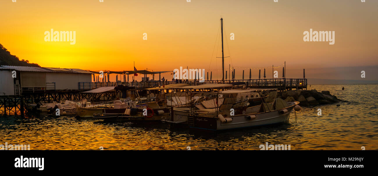 Marina Grande Sorrento Amalfi Coast Stock Photo