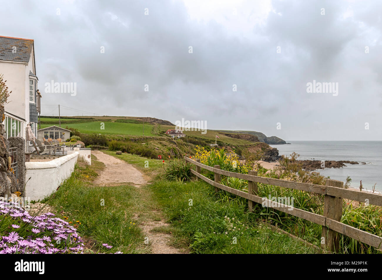 The Coast at Gunwalloe, Cornwal Stock Photo - Alamy