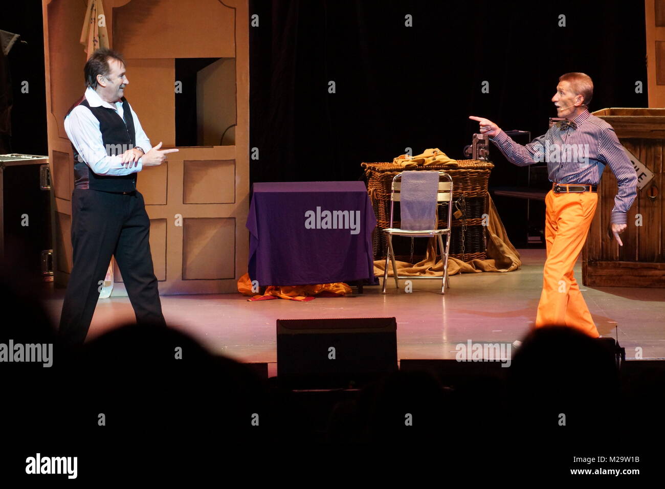 Chuckle Brothers Paul and Barry Elliott on stage at the Futurist ...