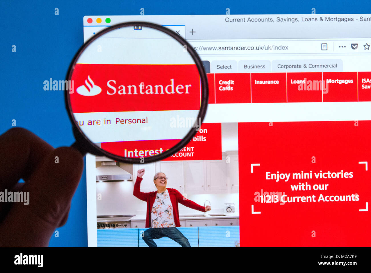 Santander Online Banking High Resolution Stock Photography And Images Alamy