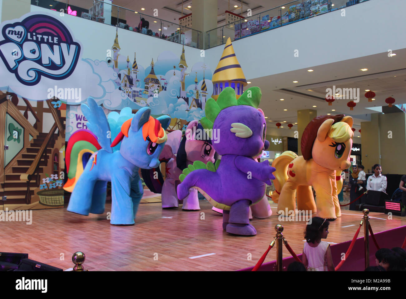 My Little Pony show for children at Dragon Mart 2, Dubai, United Arab Emirates. Stock Photo