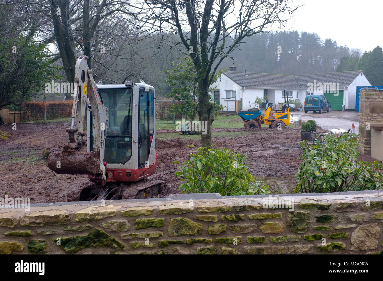 Garden landscaping. Stock Photo