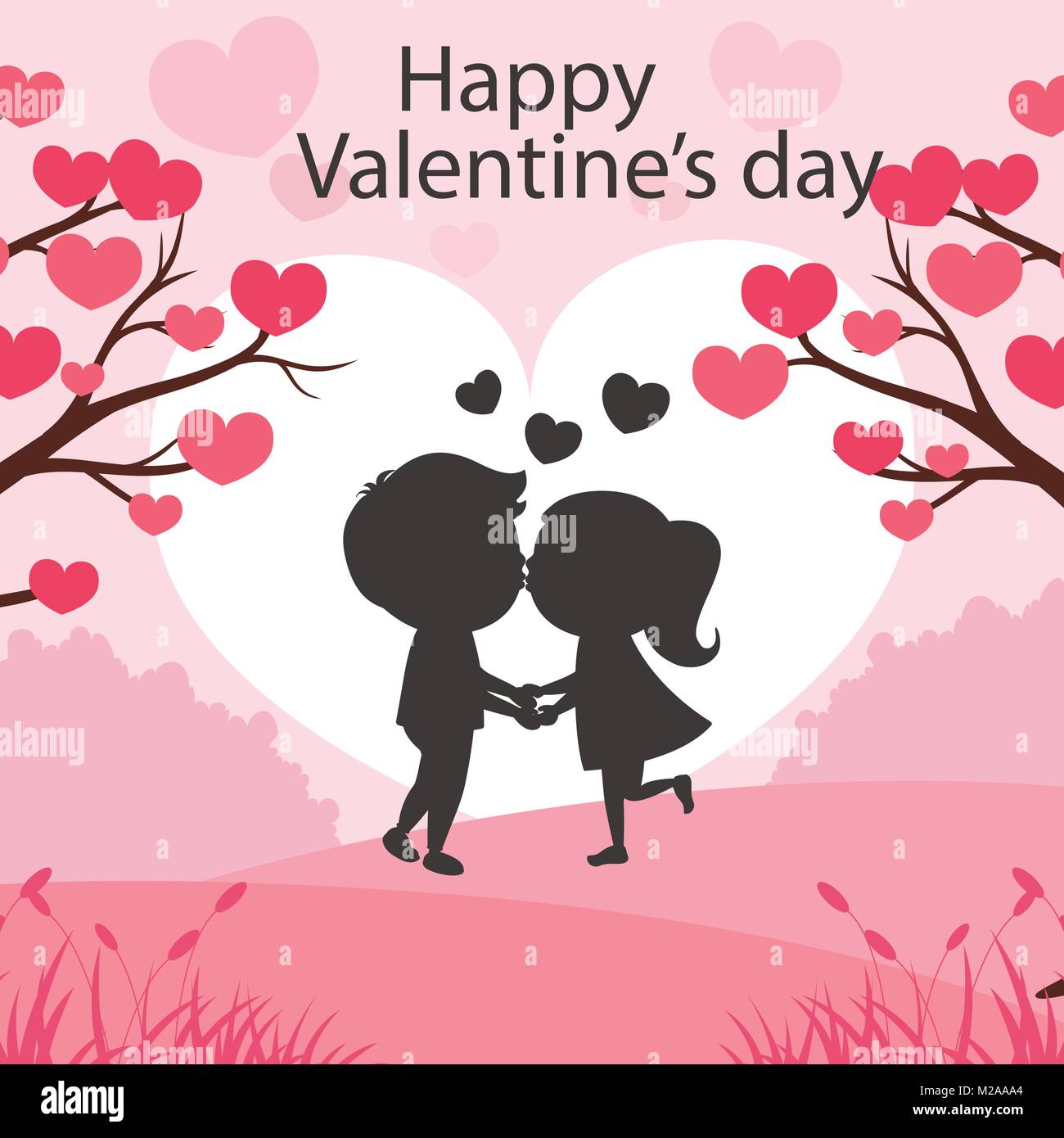 Valentines day. Red hearts Stock Vector Image & Art - Alamy