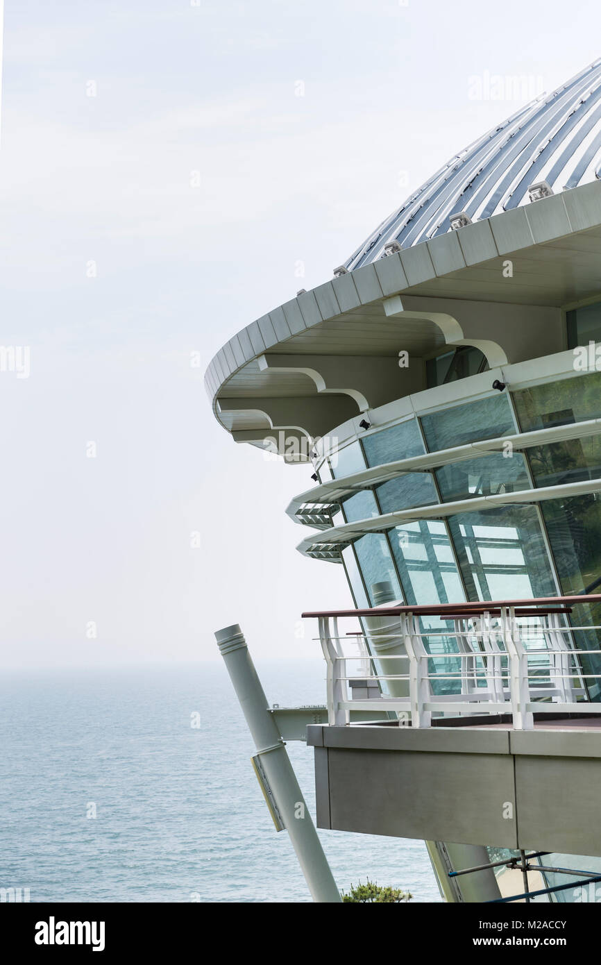 Detail of Nurimaru APEC House, Dongbaek Island Park, Busan, South Korea Stock Photo