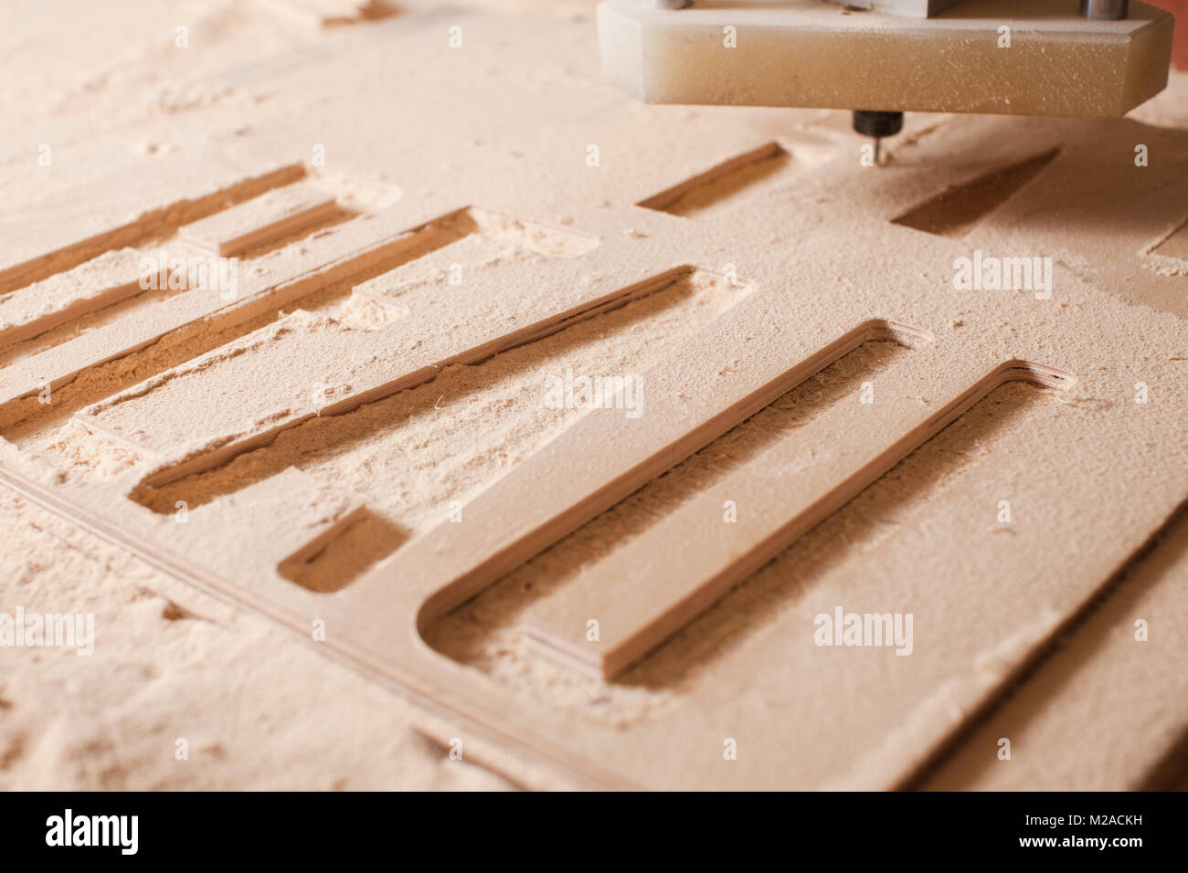 Machine working milling cutter wood Stock Photo Alamy