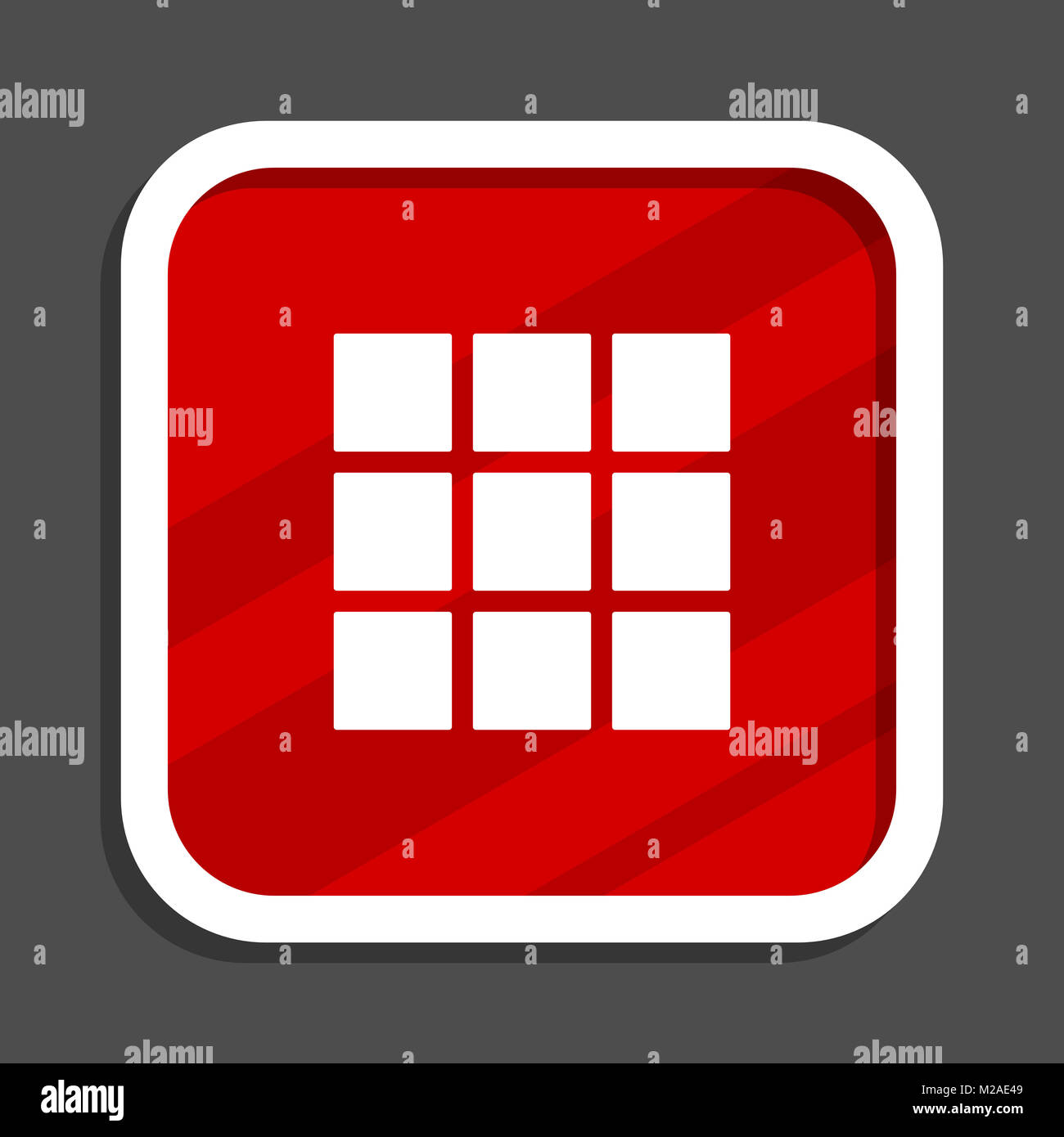 Thumbnails grid icon. Flat design square internet banner. Stock Photo