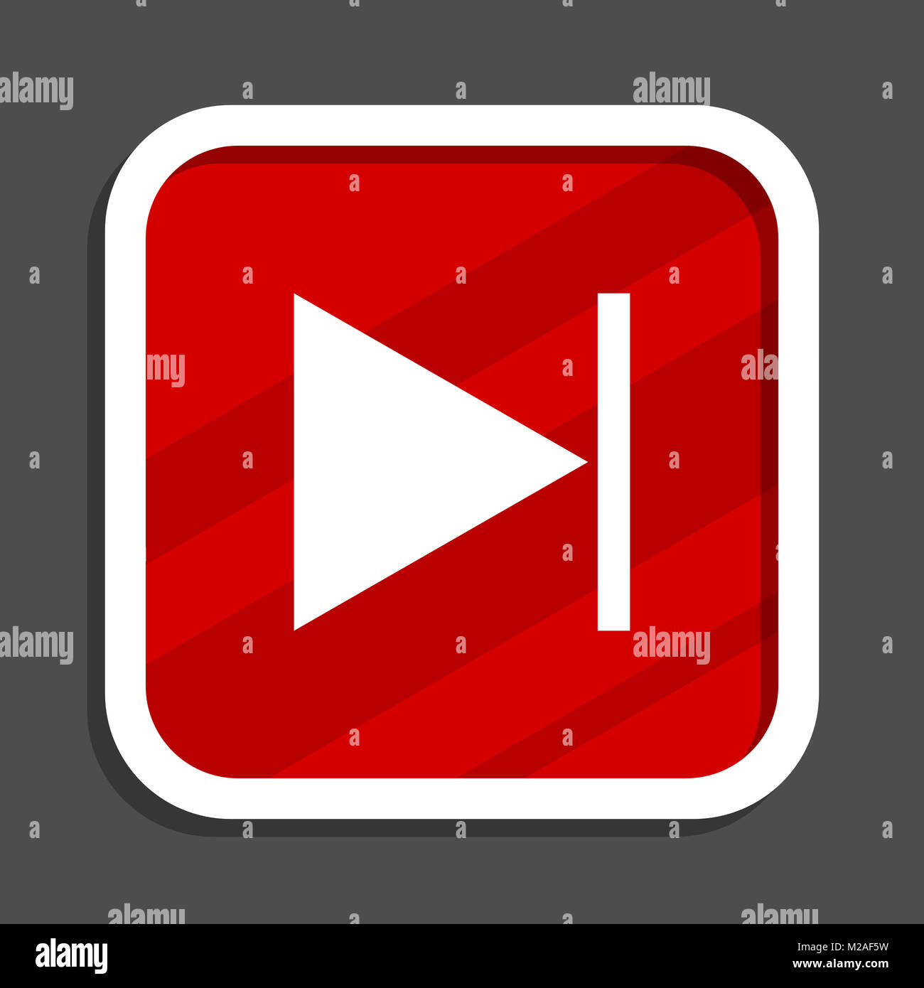 Next icon. Flat design square internet banner Stock Photo - Alamy