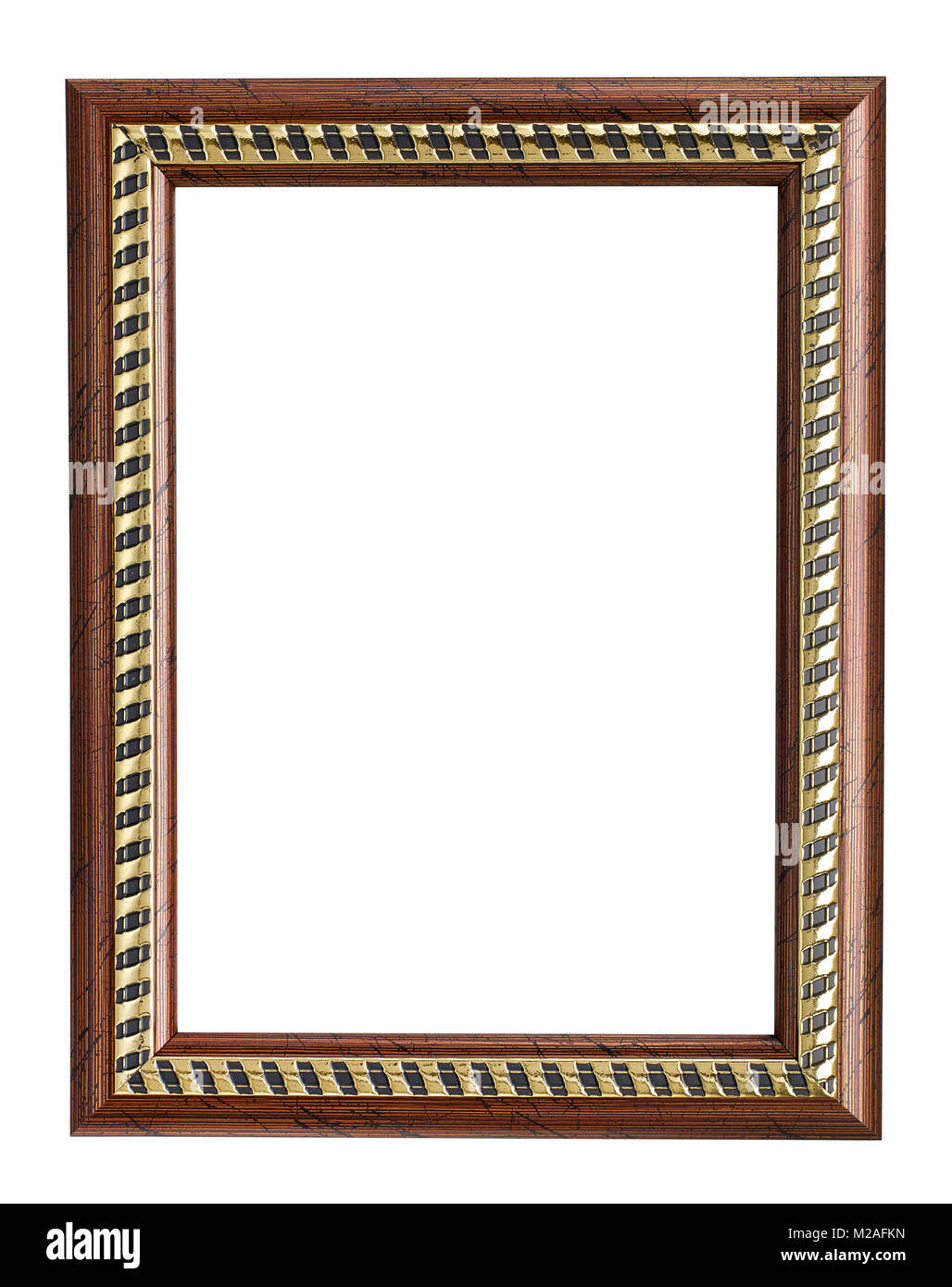 wood picture frame Stock Photo