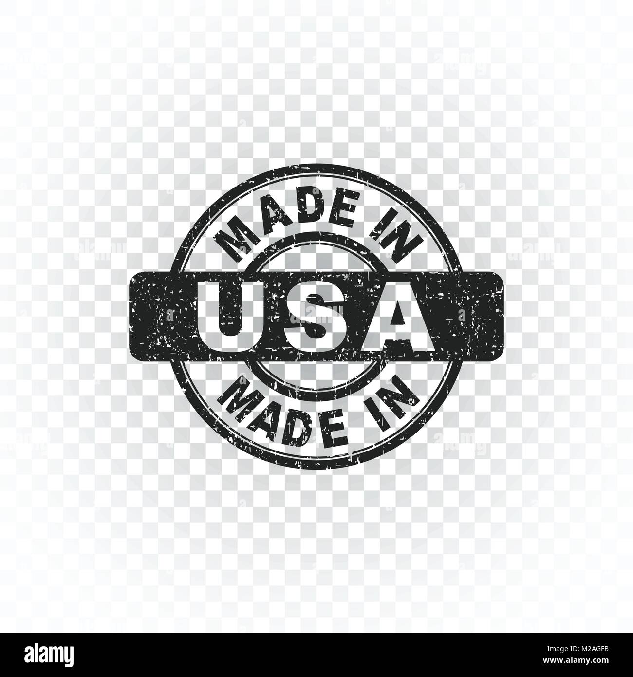 Made in USA stamp. Vector illustration on isolated background Stock