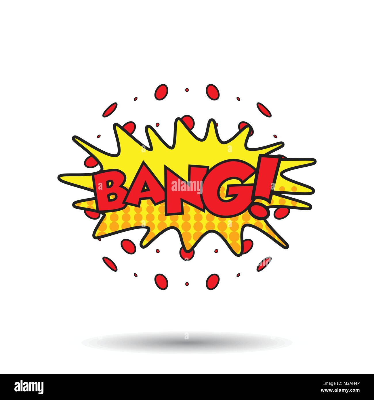 Bang comic sound effects. Sound bubble speech with word and comic cartoon expression sounds