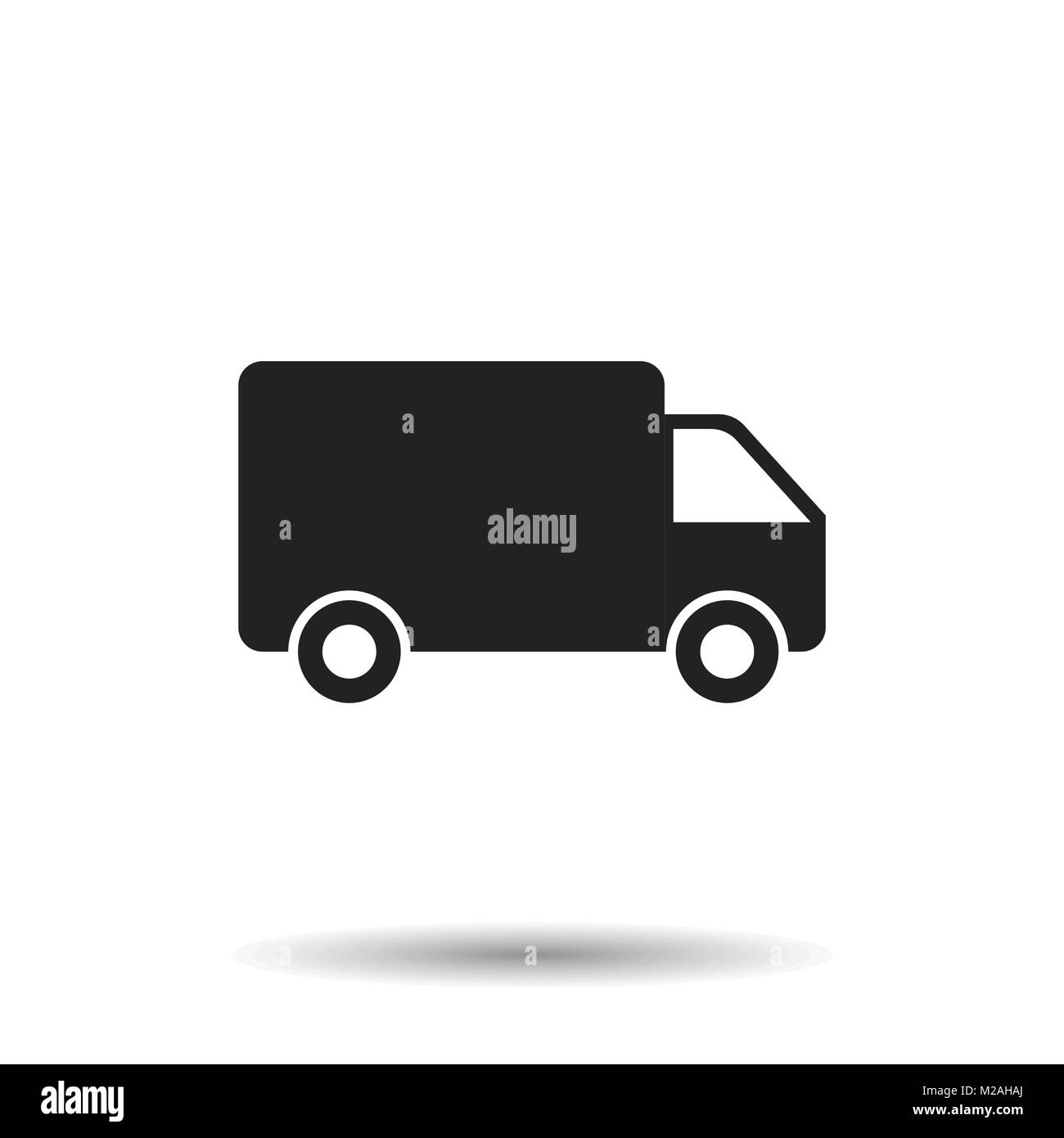 Truck, car vector illustration. Fast delivery service shipping icon ...