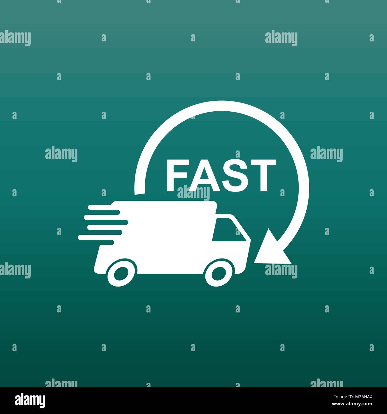 Delivery truck vector illustration. Fast delivery service shipping icon ...