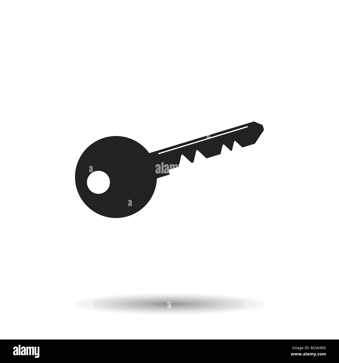 Key Icon vector illustration in flat style isolated on white background ...