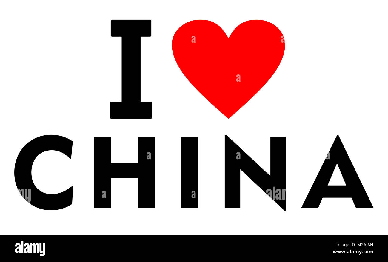 i-love-china-country-text-red-heart-message-stock-photo-alamy