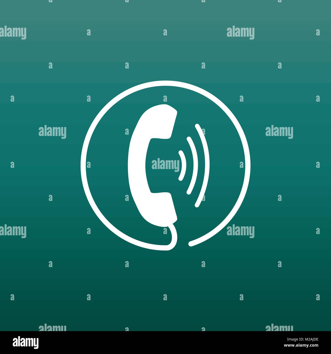 phone-icon-vector-contact-support-service-sign-on-green-background