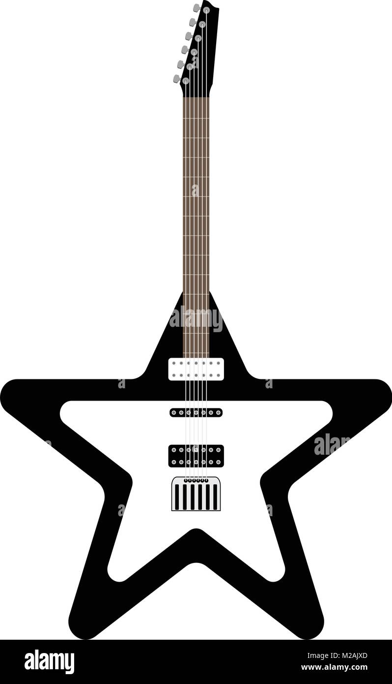 Star shaped guitar Stock Vector Images Alamy