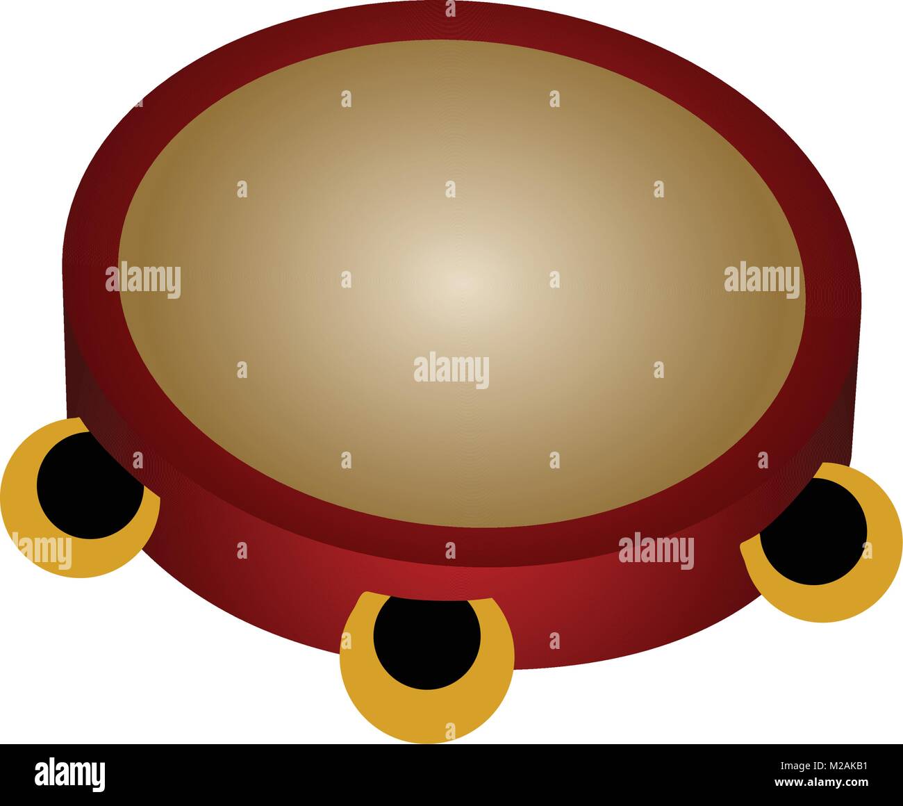 Isolated tambourine. Musical instrument Stock Vector Image & Art Alamy