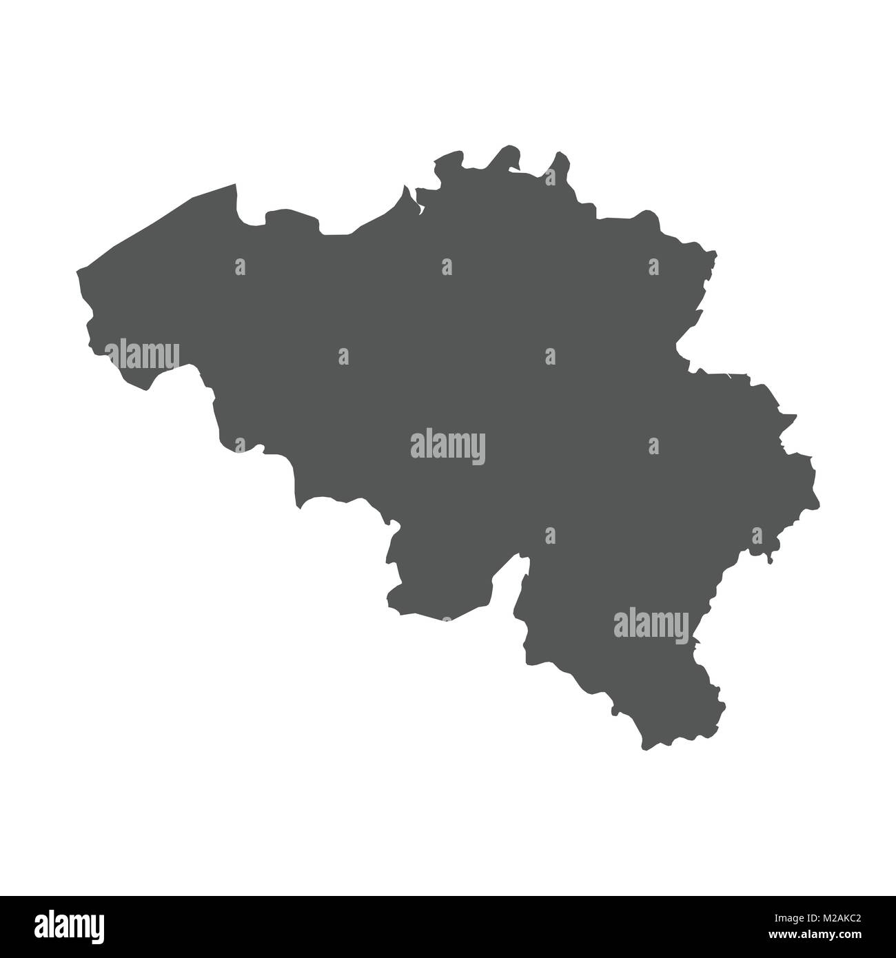 Belgium vector map. Black icon on white background Stock Vector Image ...