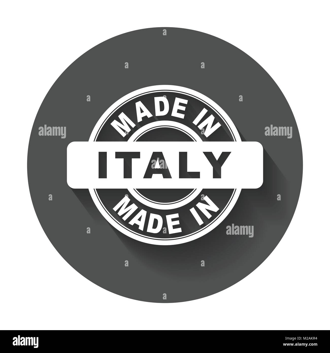 Made in Italy. Vector emblem flat Stock Vector