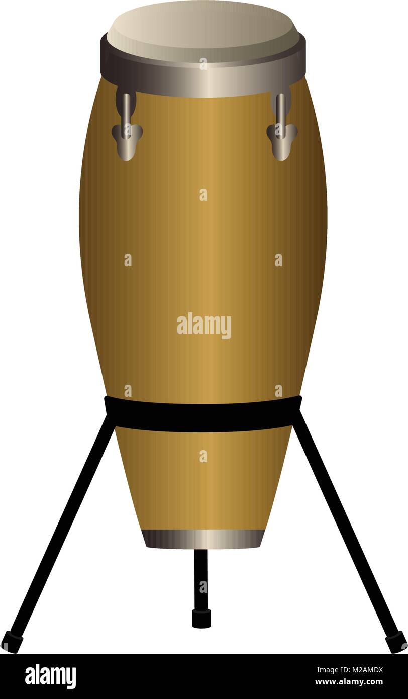 Isolated conga drum. Musical instrument Stock Vector Image & Art Alamy