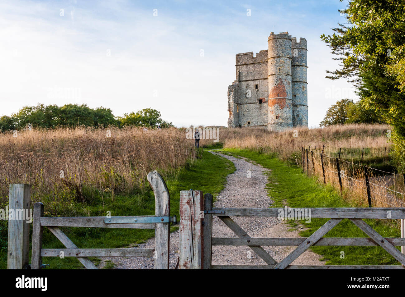 Donnington Castle, a Grade I listed castle ruin, Newbury, Berkshire, South East England, GB, UK. Stock Photo