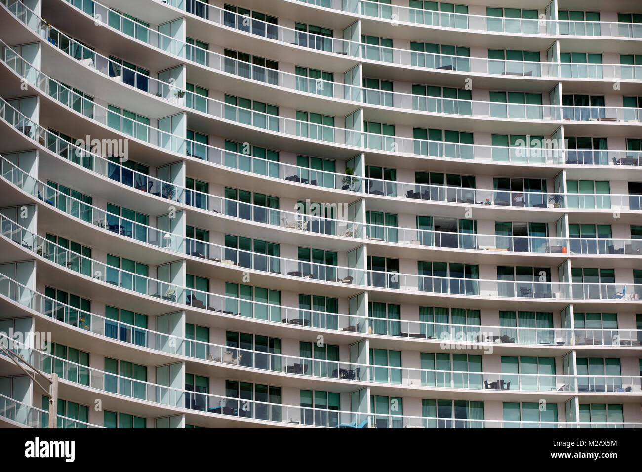High rise condo apartment building, Hillsboro Beach, Florida Stock