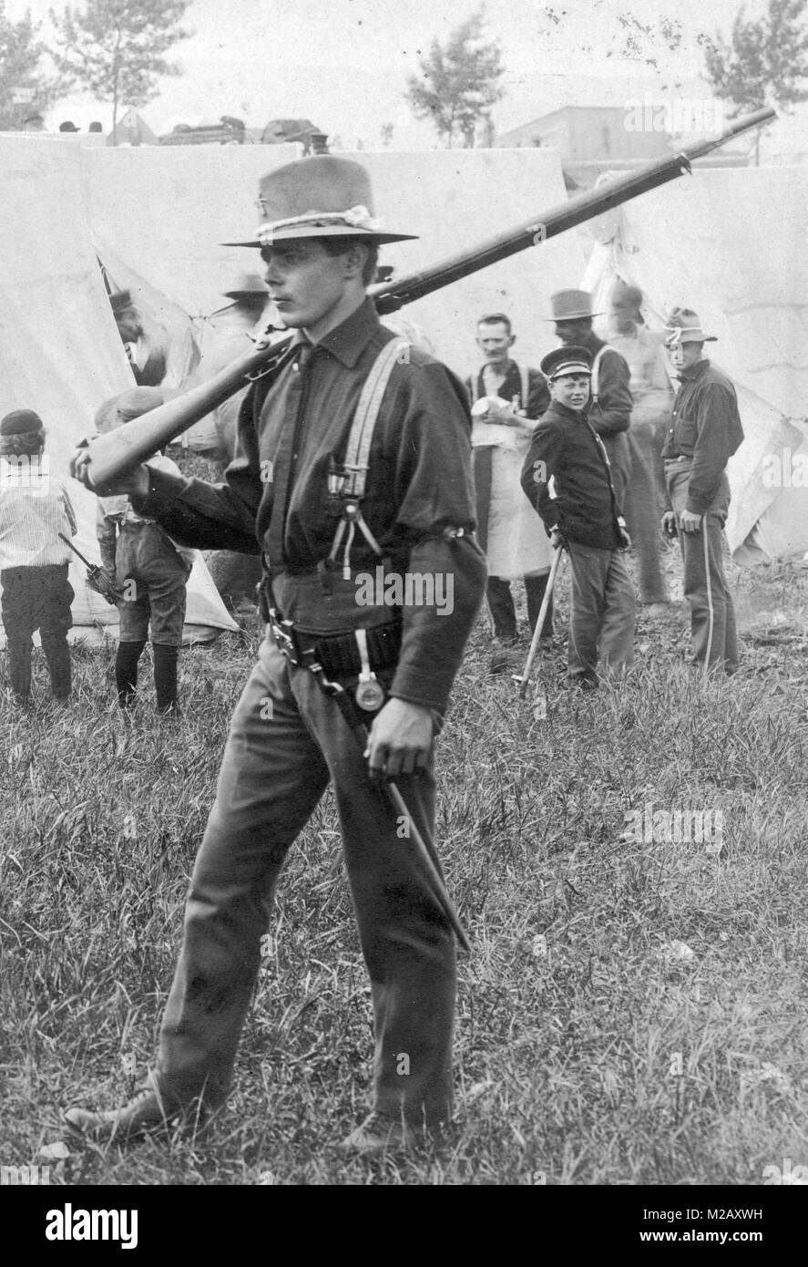 American soldier Indian Wars Stock Photo