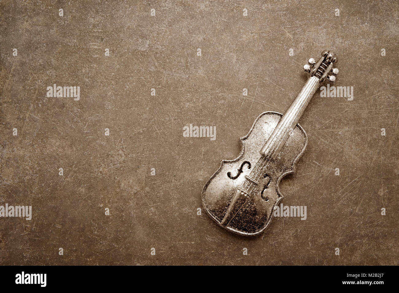 Vintage violin decoration Stock Photo
