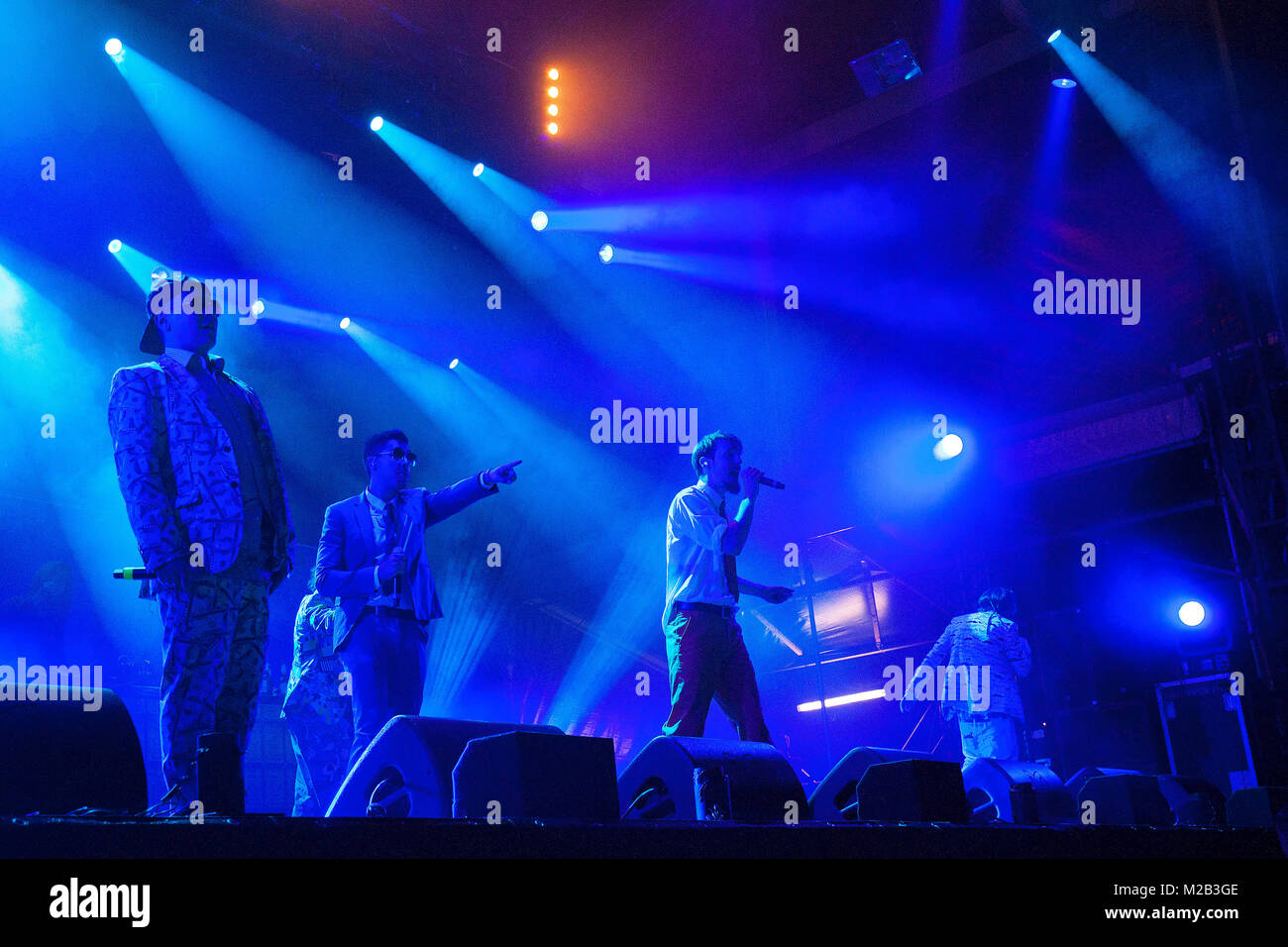 Members of Los Aldeanos, an underground Rap Cubano music group, perform  during a private concert held in Nuevo Vedado, Havana, Cuba Stock Photo -  Alamy