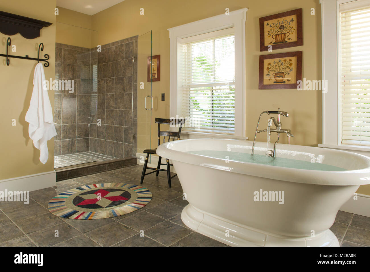 Luxury Bath and Shower,Hermannhoff Inn and Winery,Hermann,Missouri