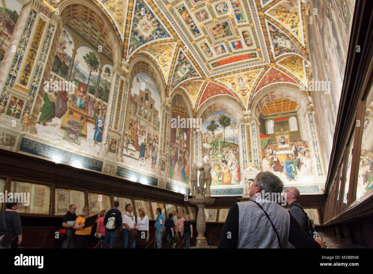 Piccolómini Library Frescoes,Siena Cathedral,Italy Stock Photo