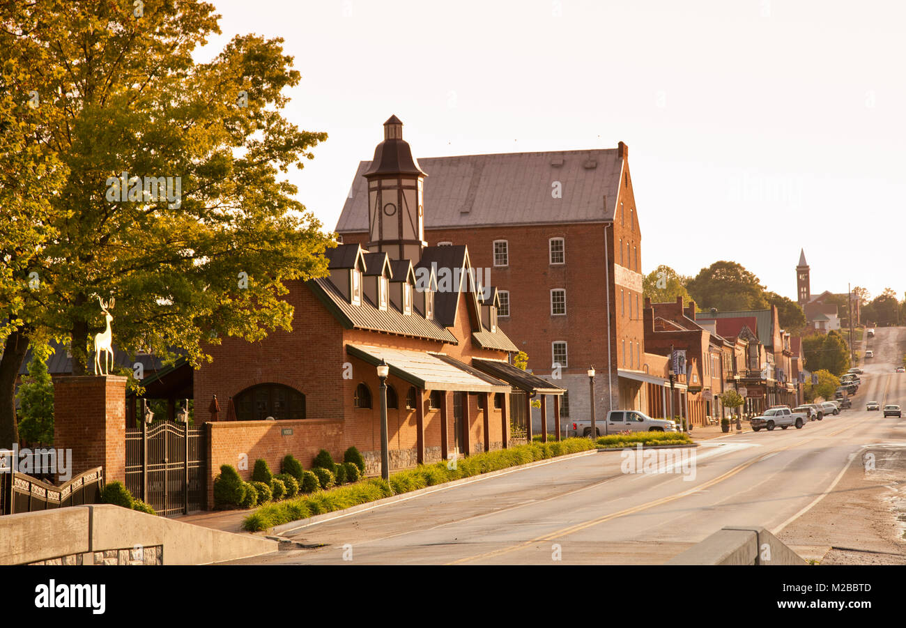 Downtown Hermann,Missouri,(Historic German Settlement Stock Photo Alamy