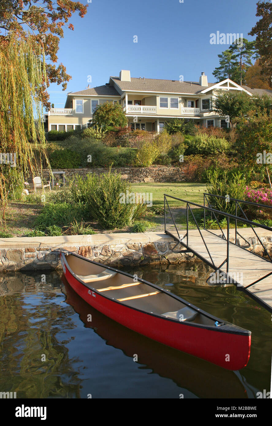 Lookout Point Lakeside Inn,on Lake Hamilton,Hot Springs,Arkansas Stock
