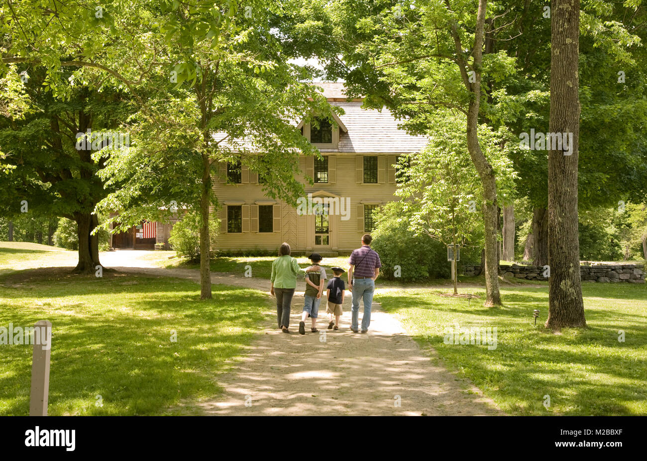 The Old Manse,home of Nathaniel Hawthorne,Concord,MA Stock Photo