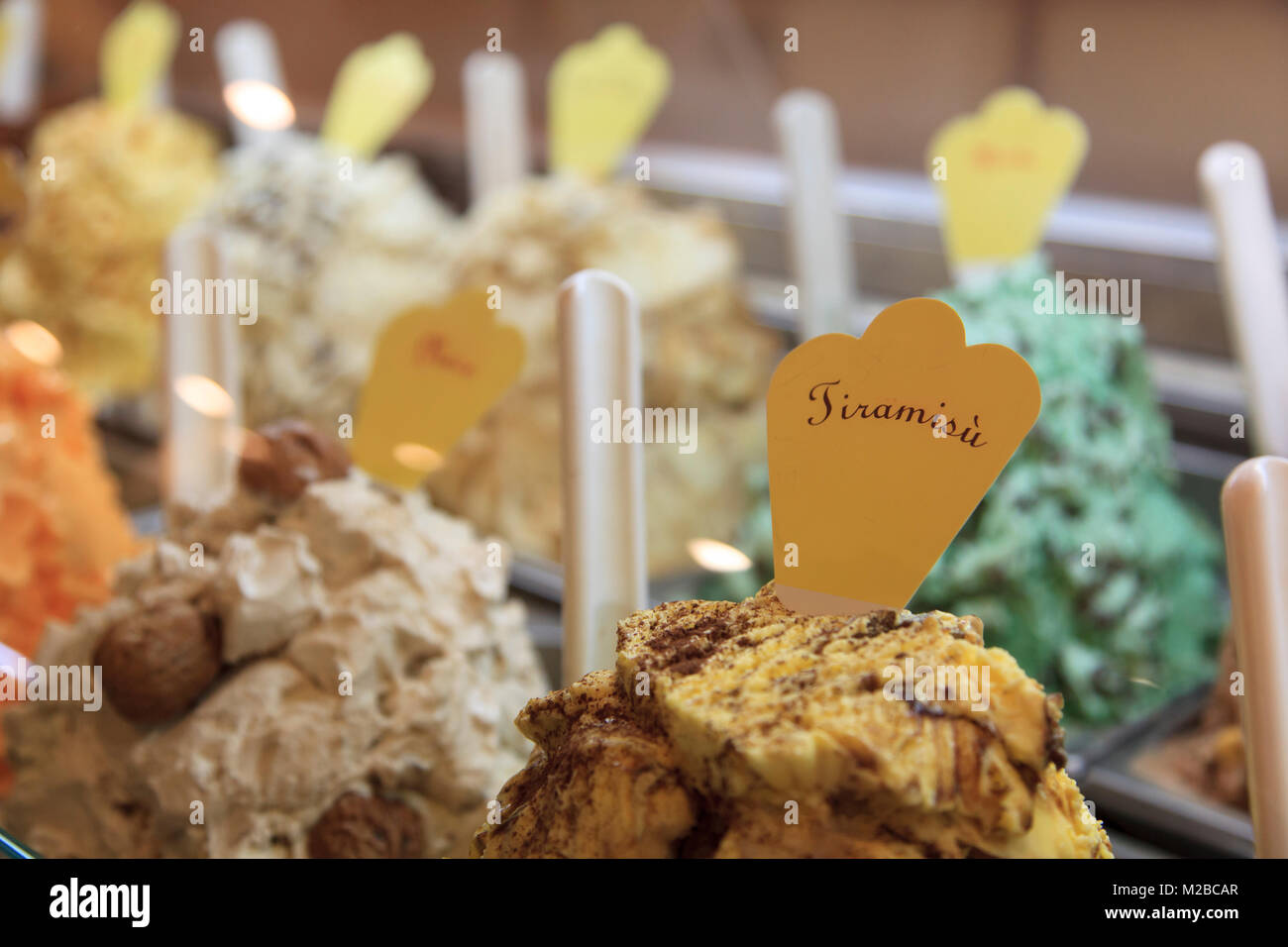 Gelato in Siena,Tuscany,Italy, Stock Photo