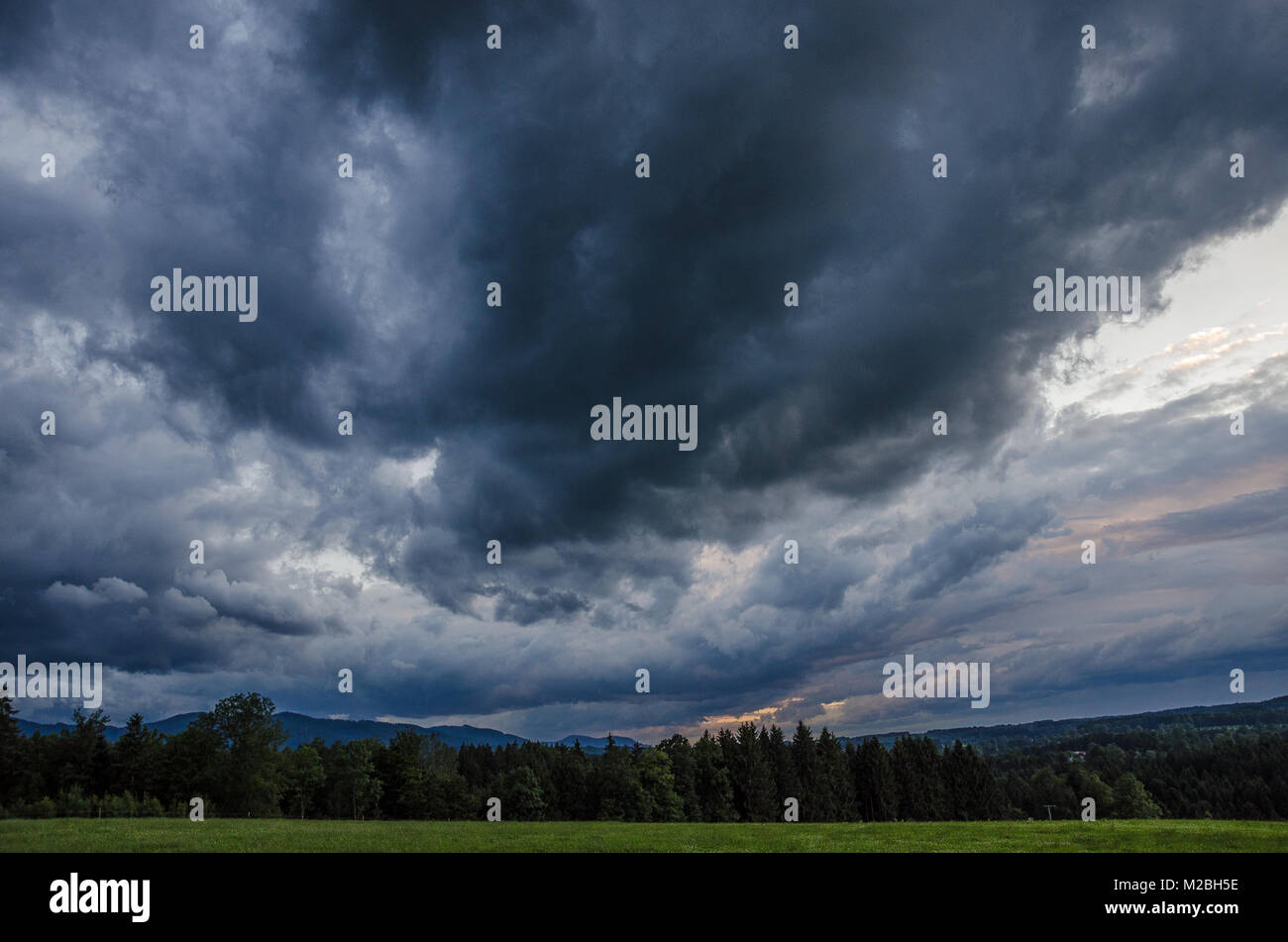 A thunderstorm, also known as an electrical storm, lightning storm, or