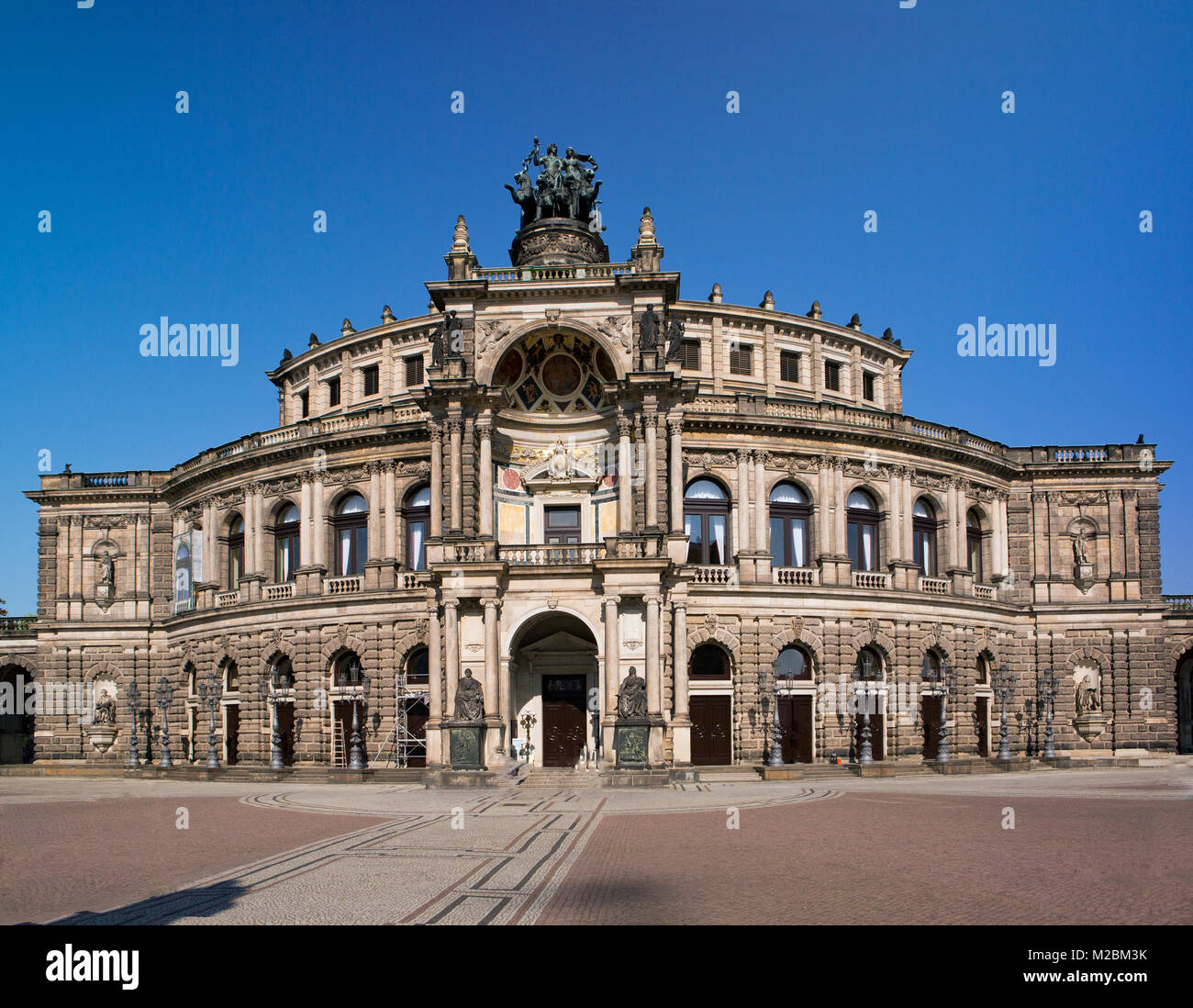 Semperoper Opera house in Dresden's old town. The opera house dates