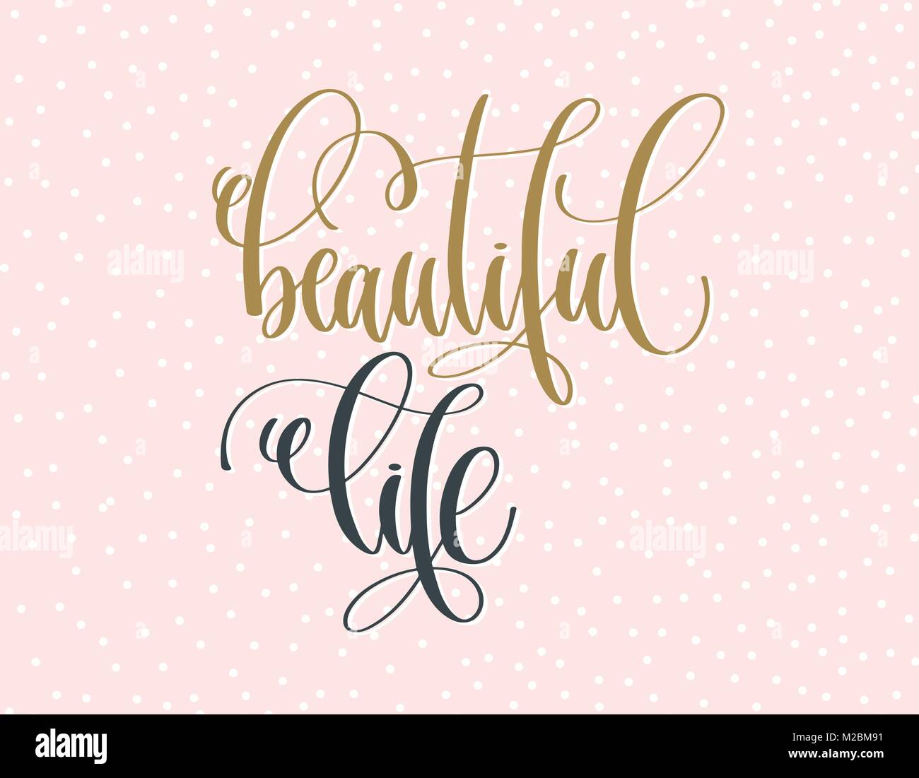 Happy life Stock Vector Images - Alamy